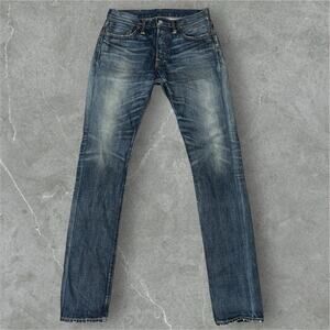RRL Double RL Low Straight Selvedge Shuttle Woven Denim Jeans Mens 28x33 USA